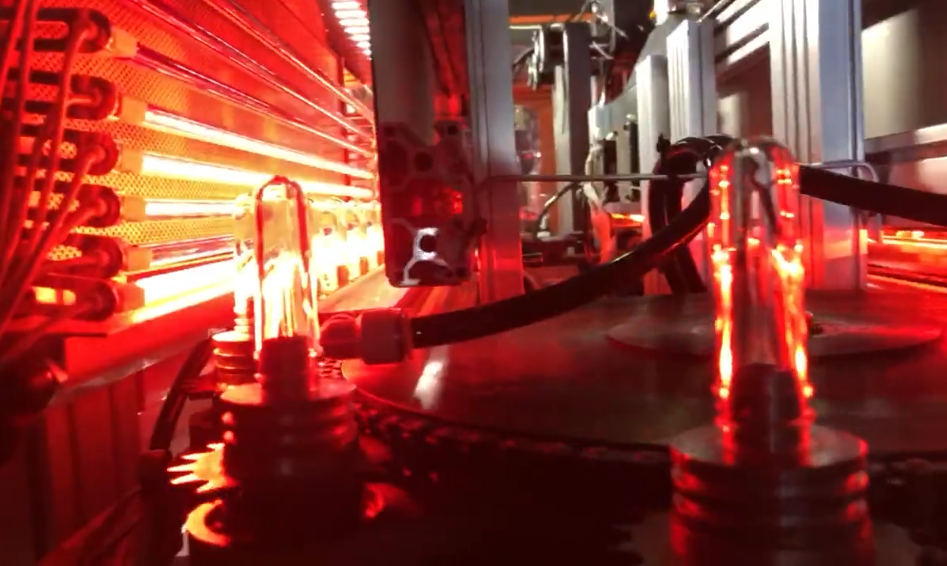 Blow molding machine heating solution